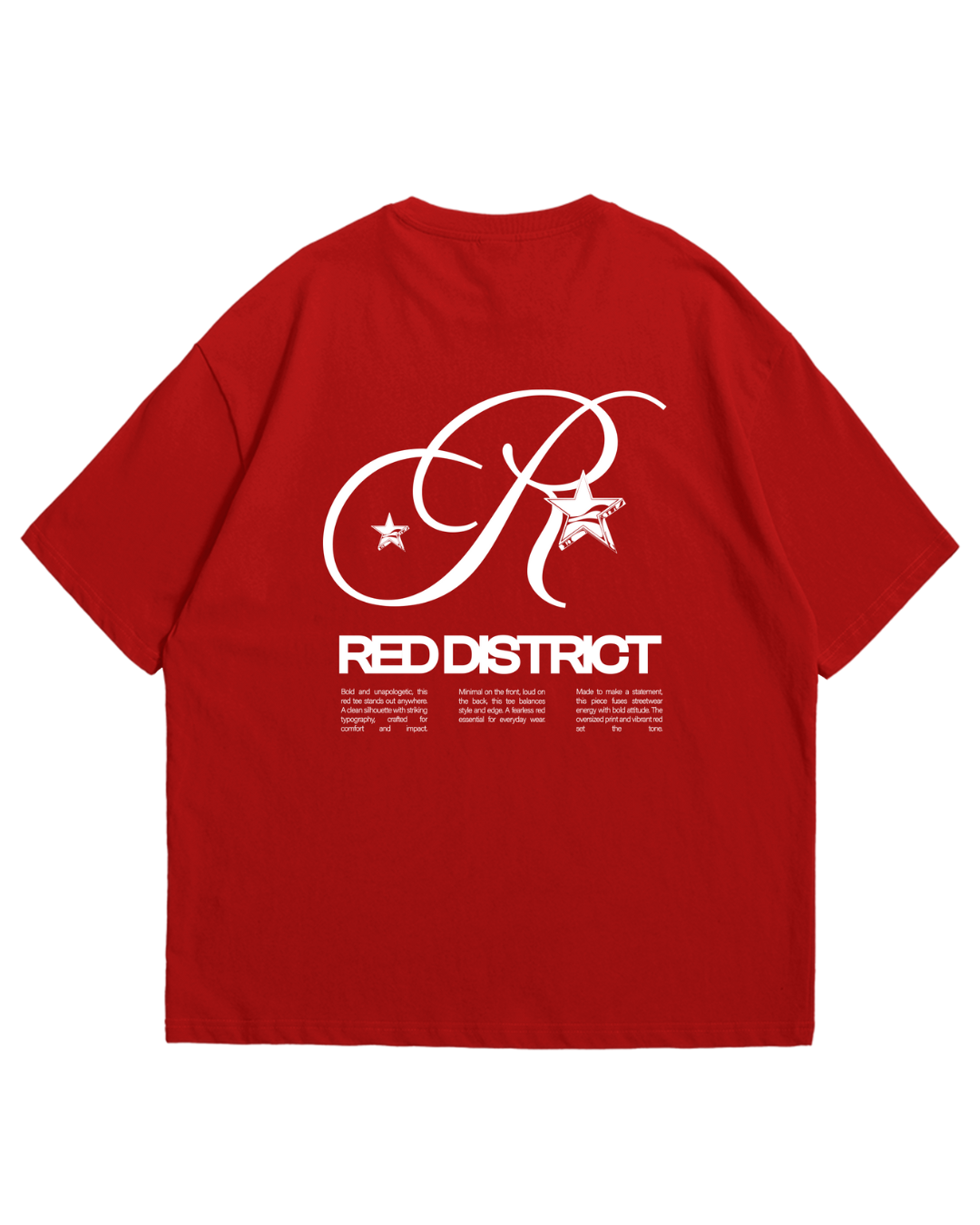 T-shirt Boxy -  Red District
