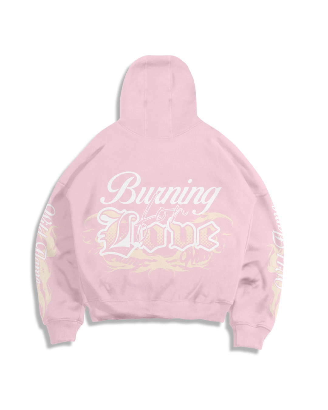 Double Zip Hoodie Boxy - Wild Flame