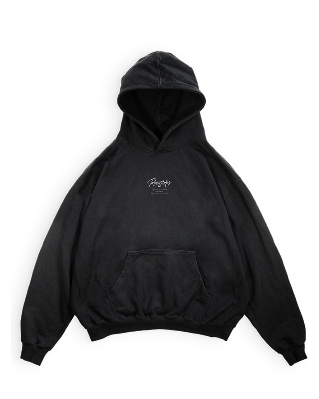 Hoodie Boxy - Black Thorns