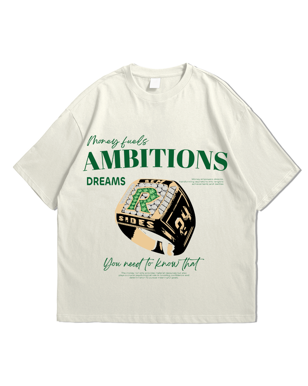 T-shirt Boxy - Ambitious - Remsides