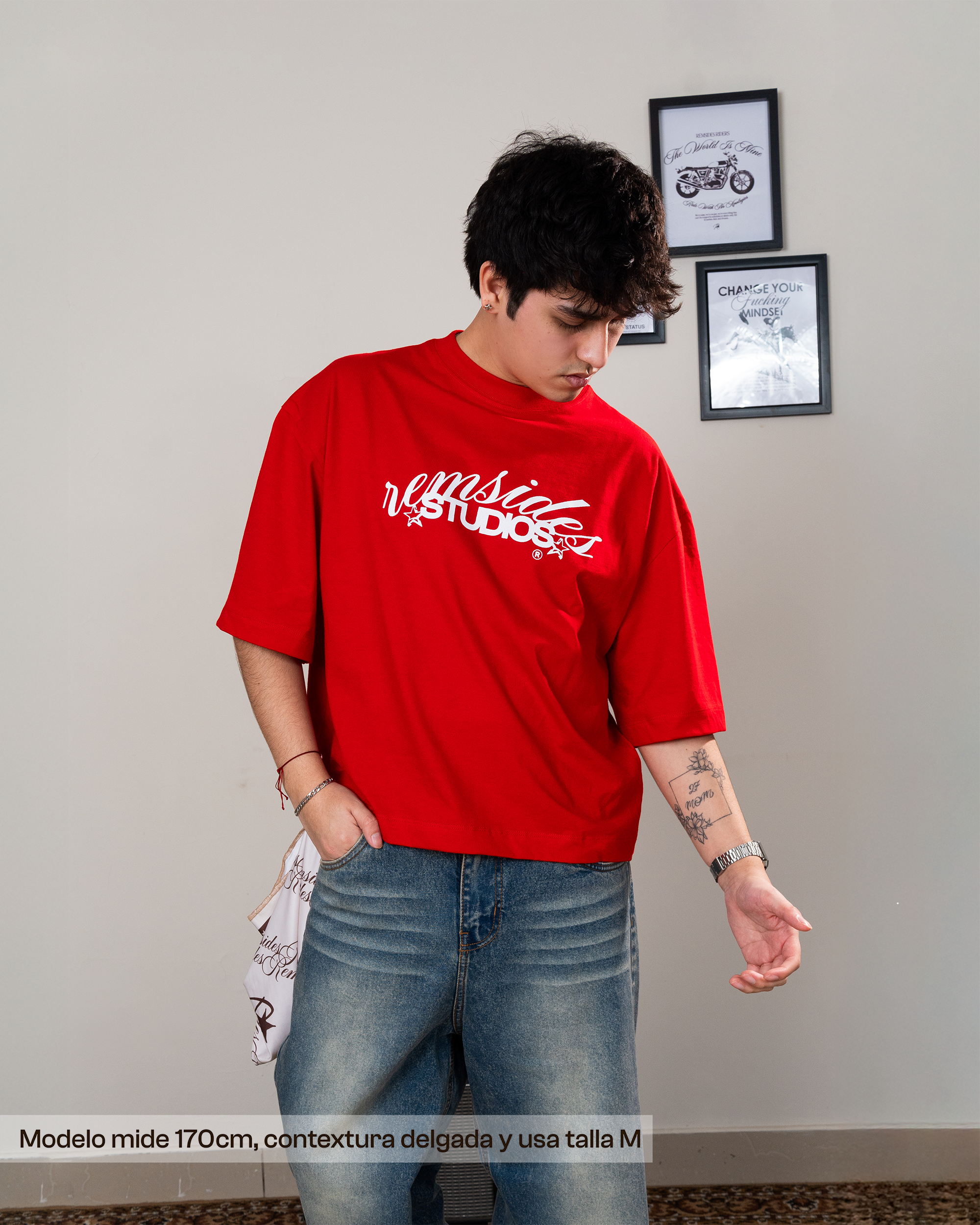 T-shirt Boxy -  Red District