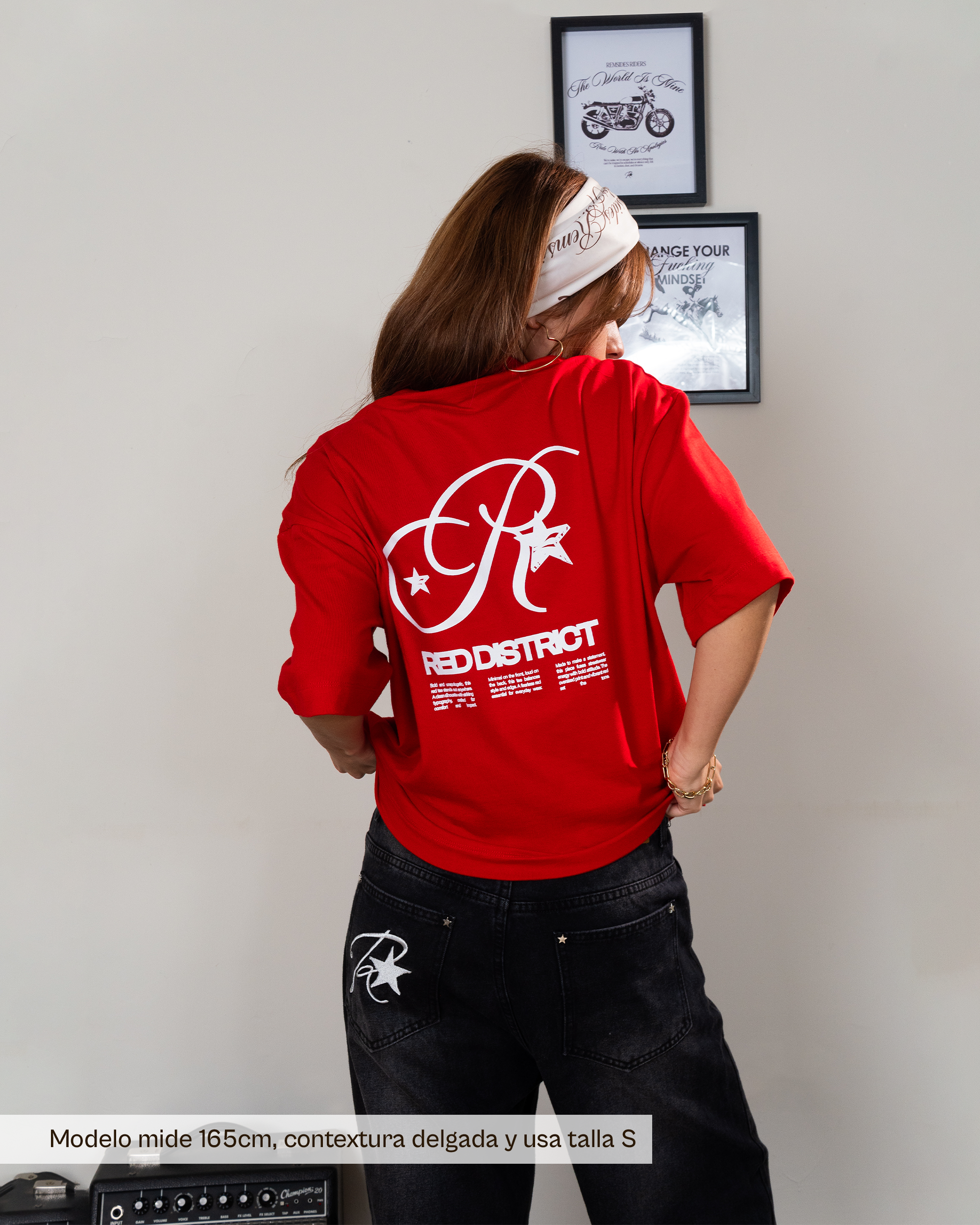 T-shirt Boxy -  Red District
