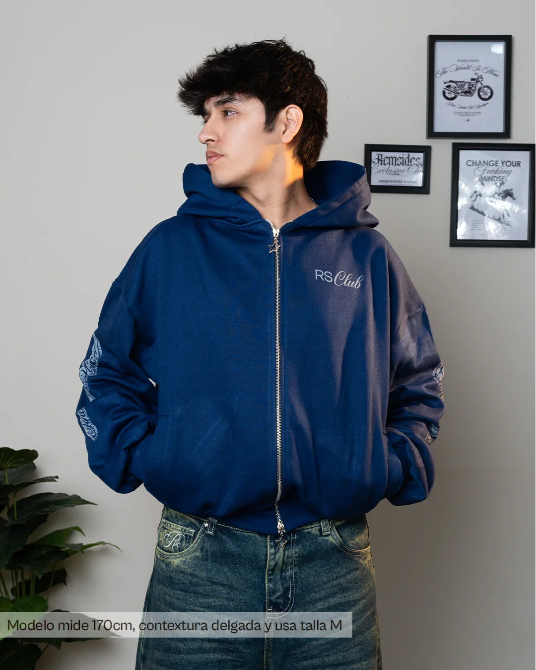 Zip Hoodie Boxy - River Land