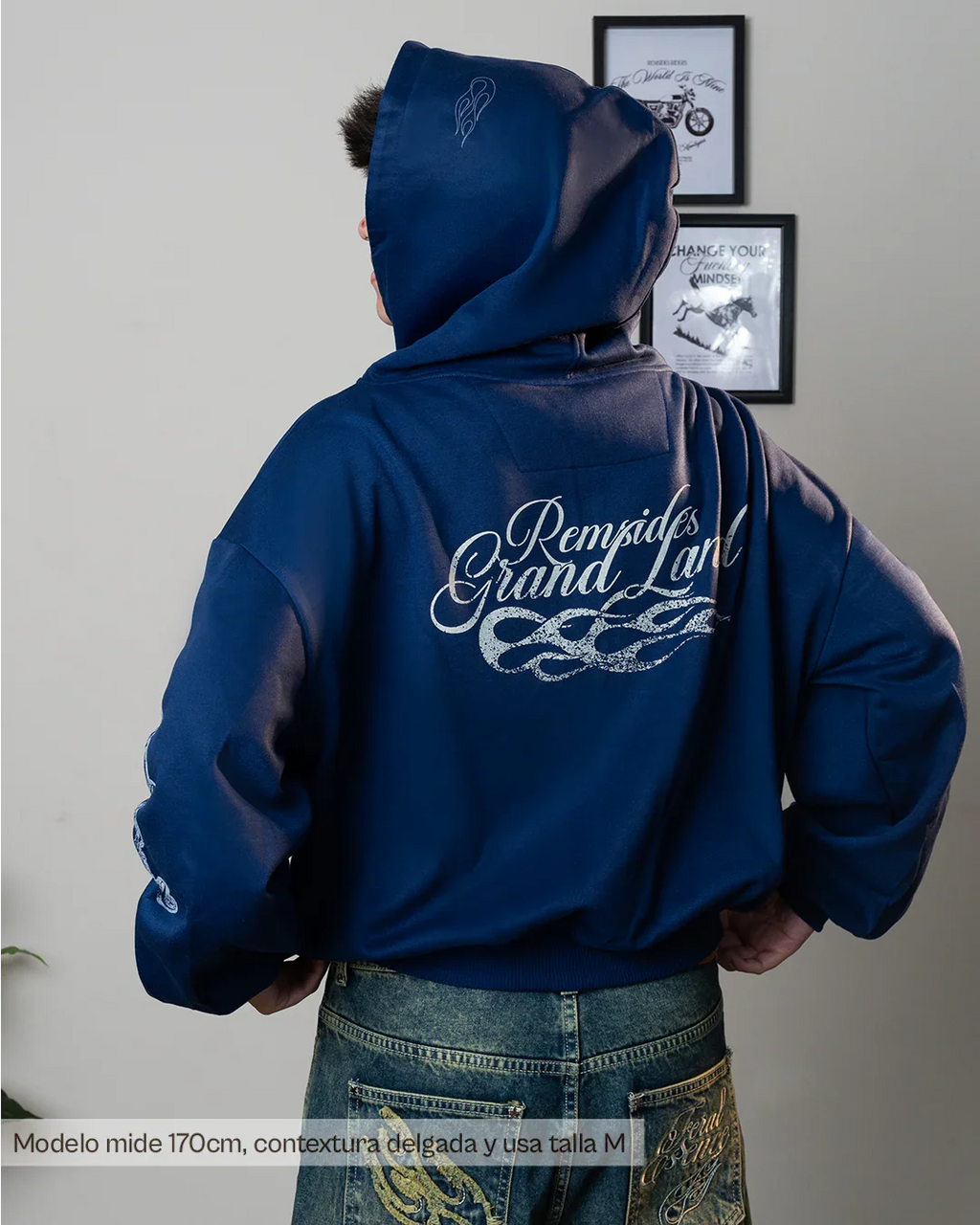 Zip Hoodie Boxy - River Land