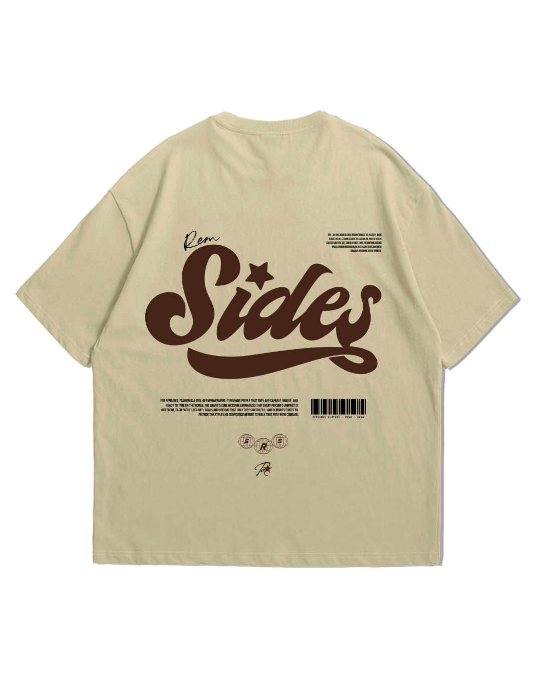 T-shirt Boxy - Dune - Remsides
