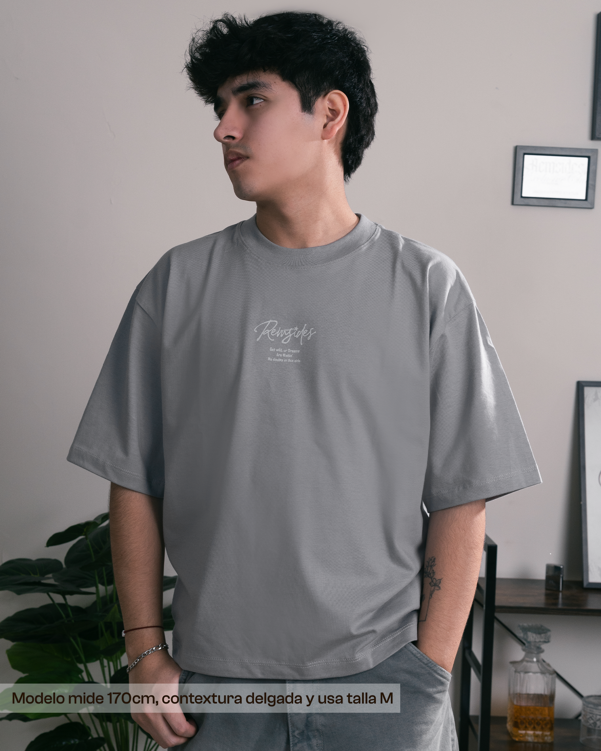 T-shirt Boxy - Star Gray