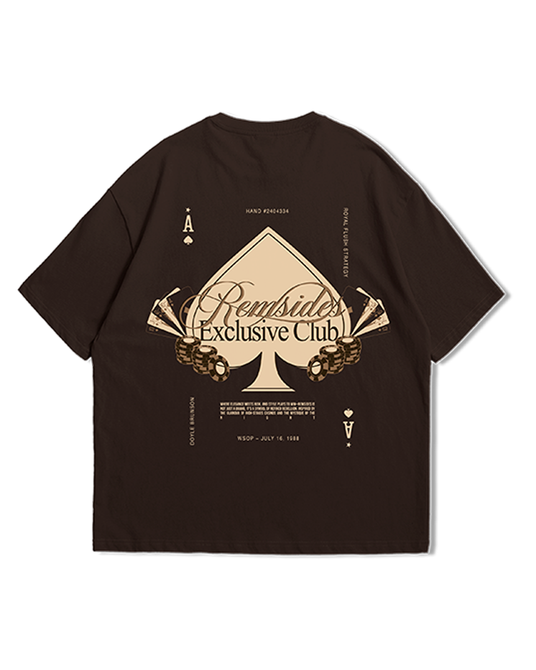 T-shirt Boxy - Royal Flush - Remsides