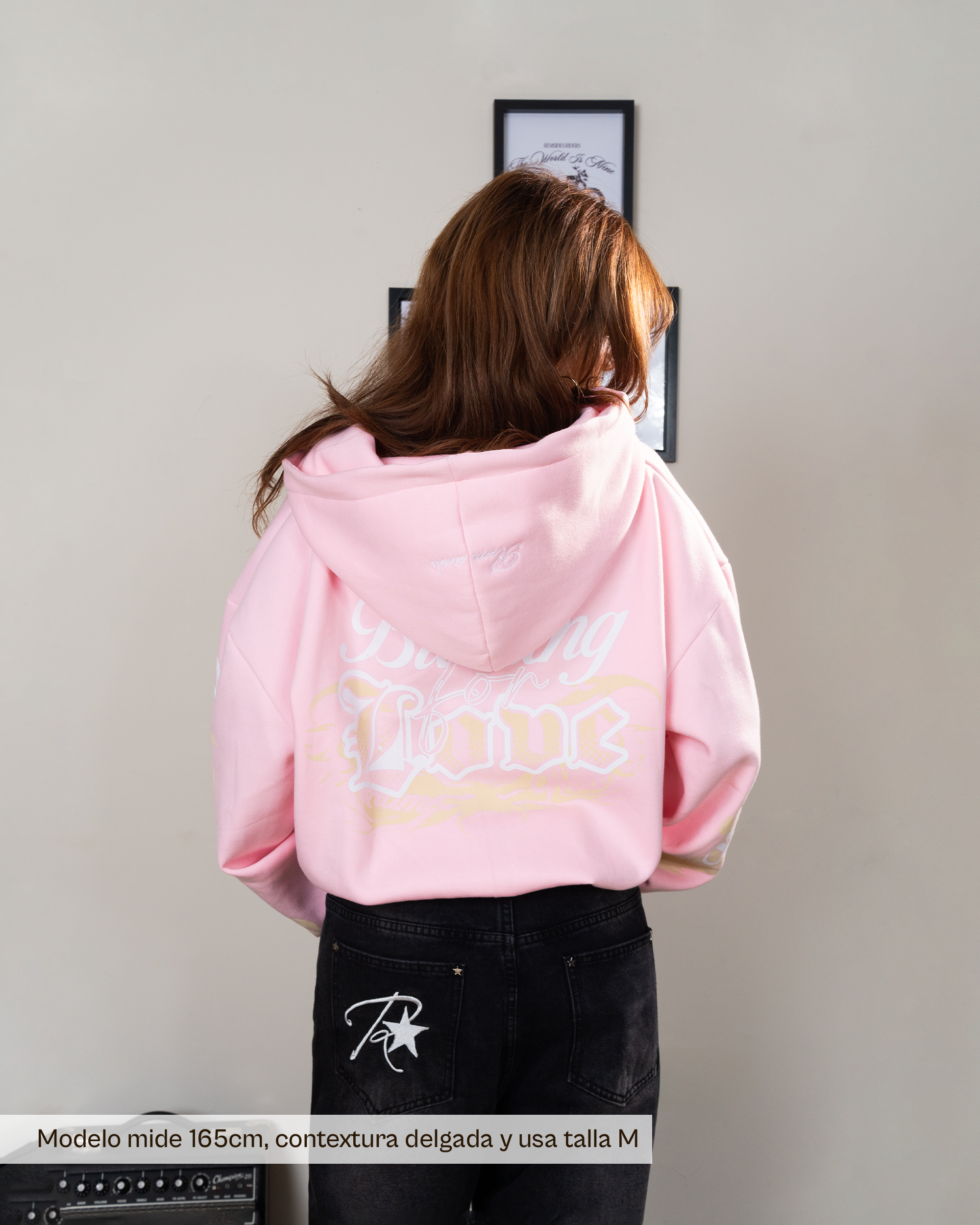 Double Zip Hoodie Boxy - Wild Flame