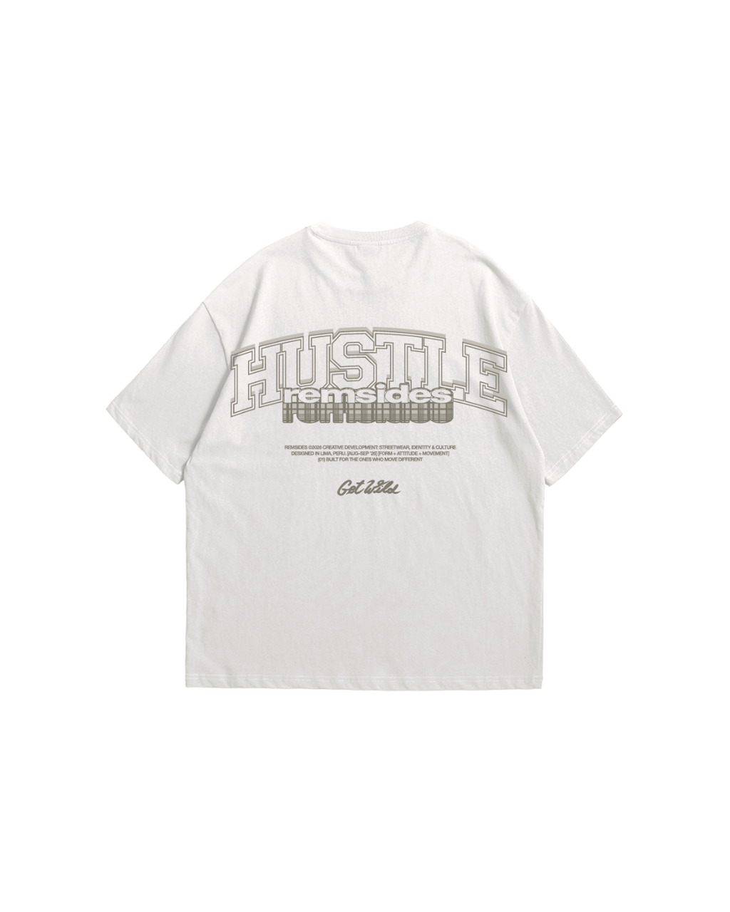 T-shirt - Hustle - vista posterior