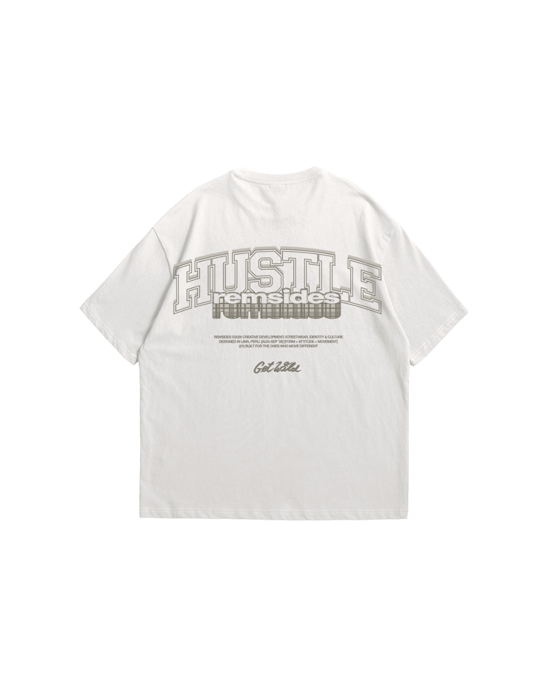 T-shirt - Hustle - vista posterior