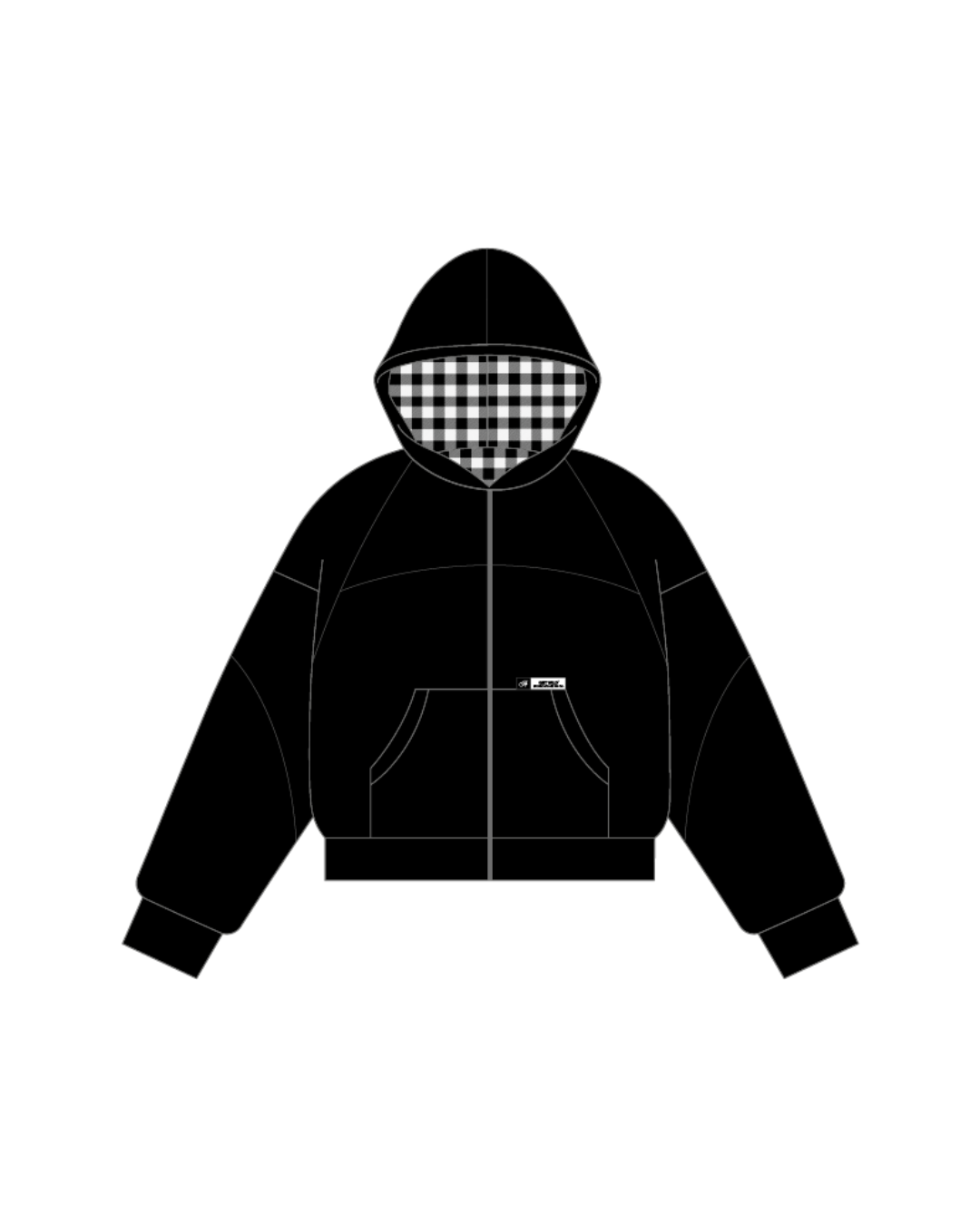 Zip Hoodie - After Dark - vista frontal