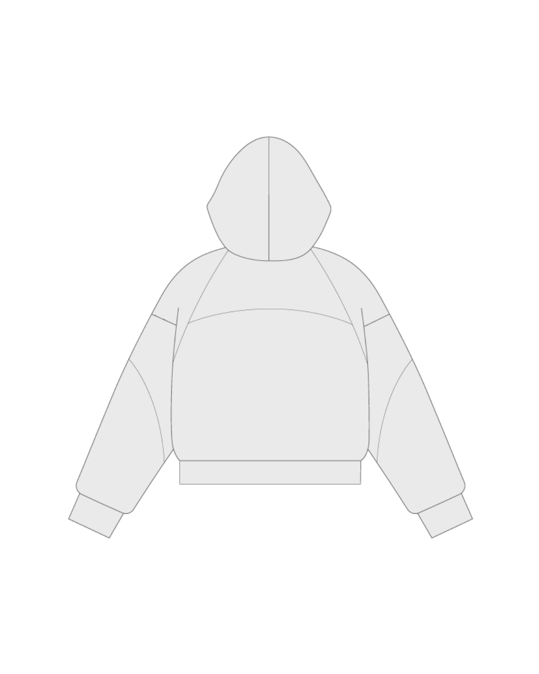 Zip Hoodie - High Frame - vista posterior